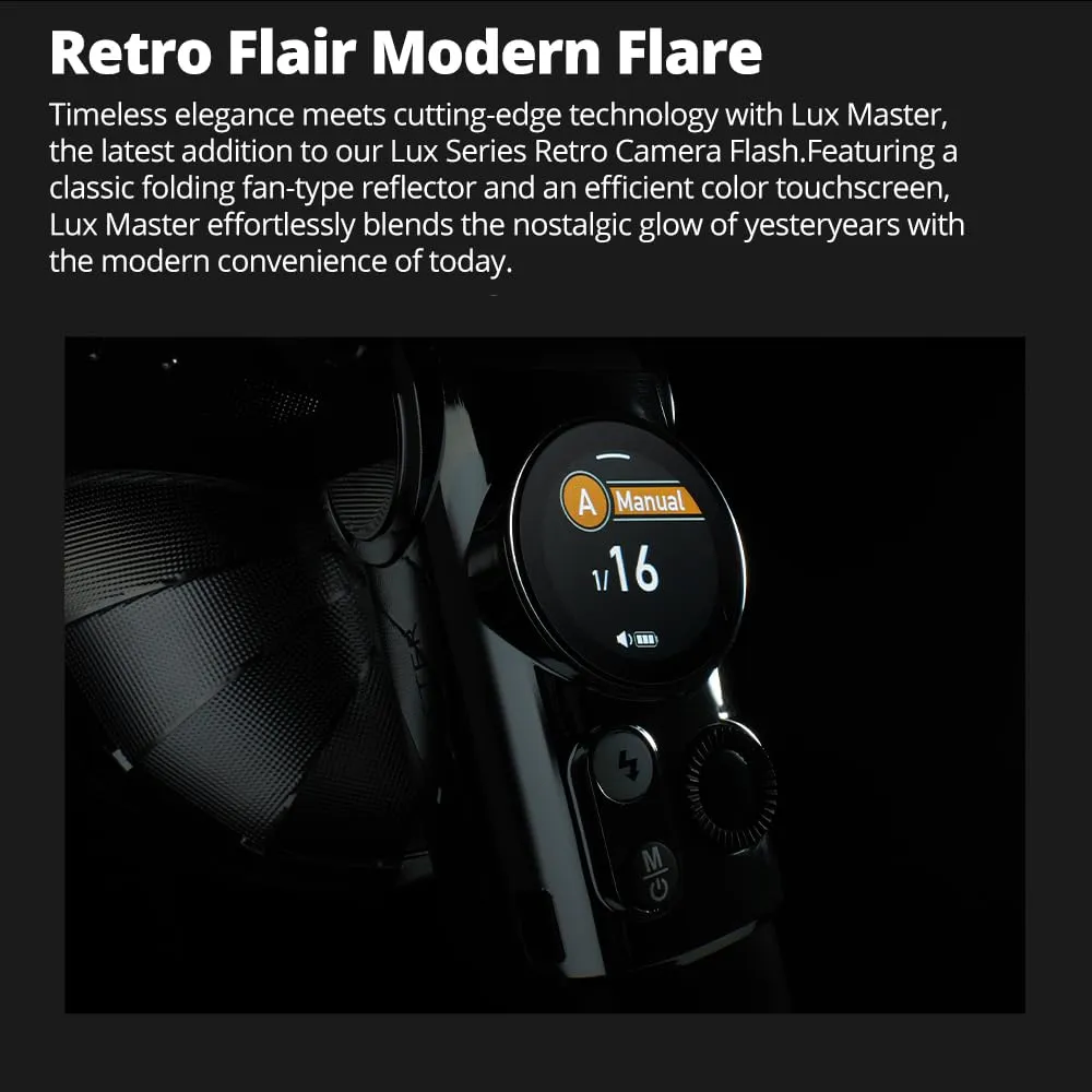 Godox Lux Master flash retrò TTL HSS touch