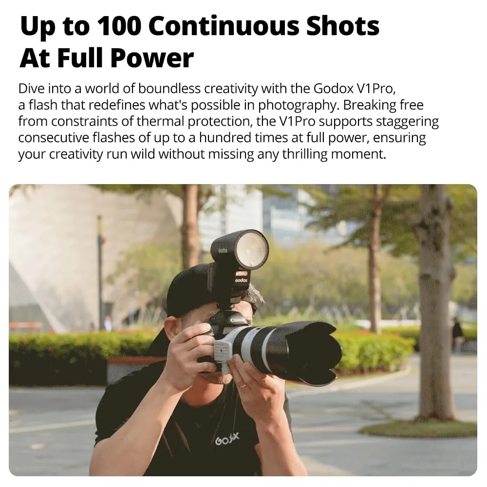 Godox V1Pro F Flash testa tonda Fujifilm con SU-1
