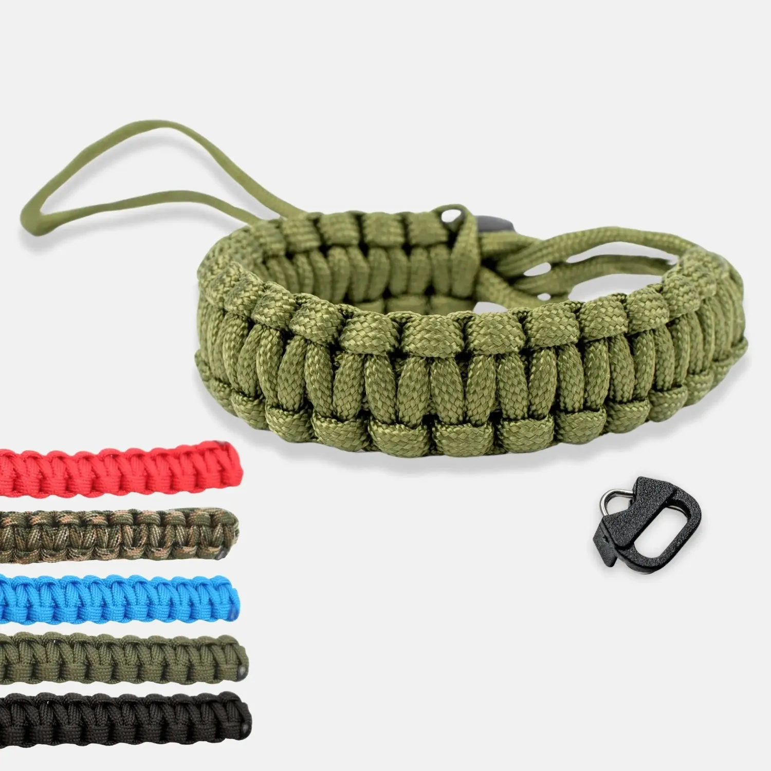 LENS-AID cinturino polso fotocamera paracord nero
