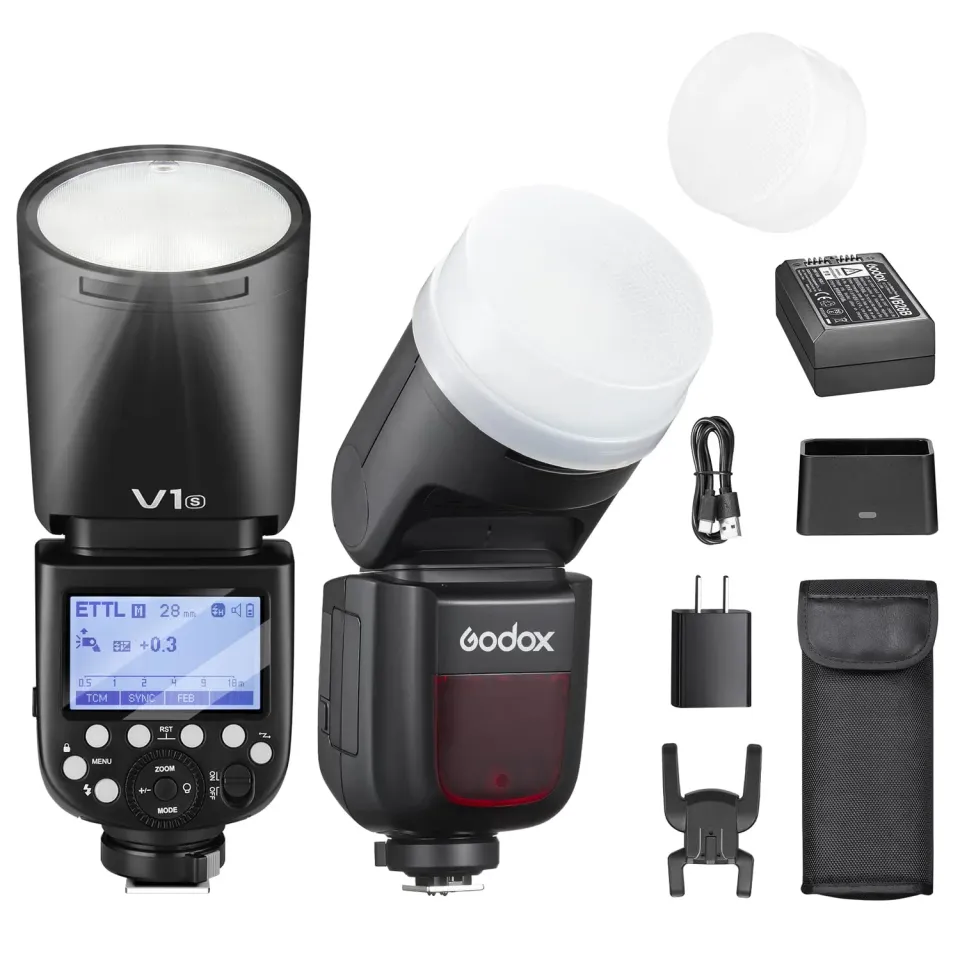 Godox V1-S flash TTL Sony testa rotonda 76W