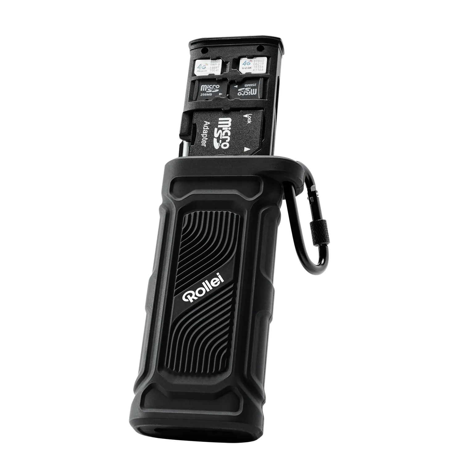 Rollei 2-in-1 Travel lettore schede SD microSD con custodia