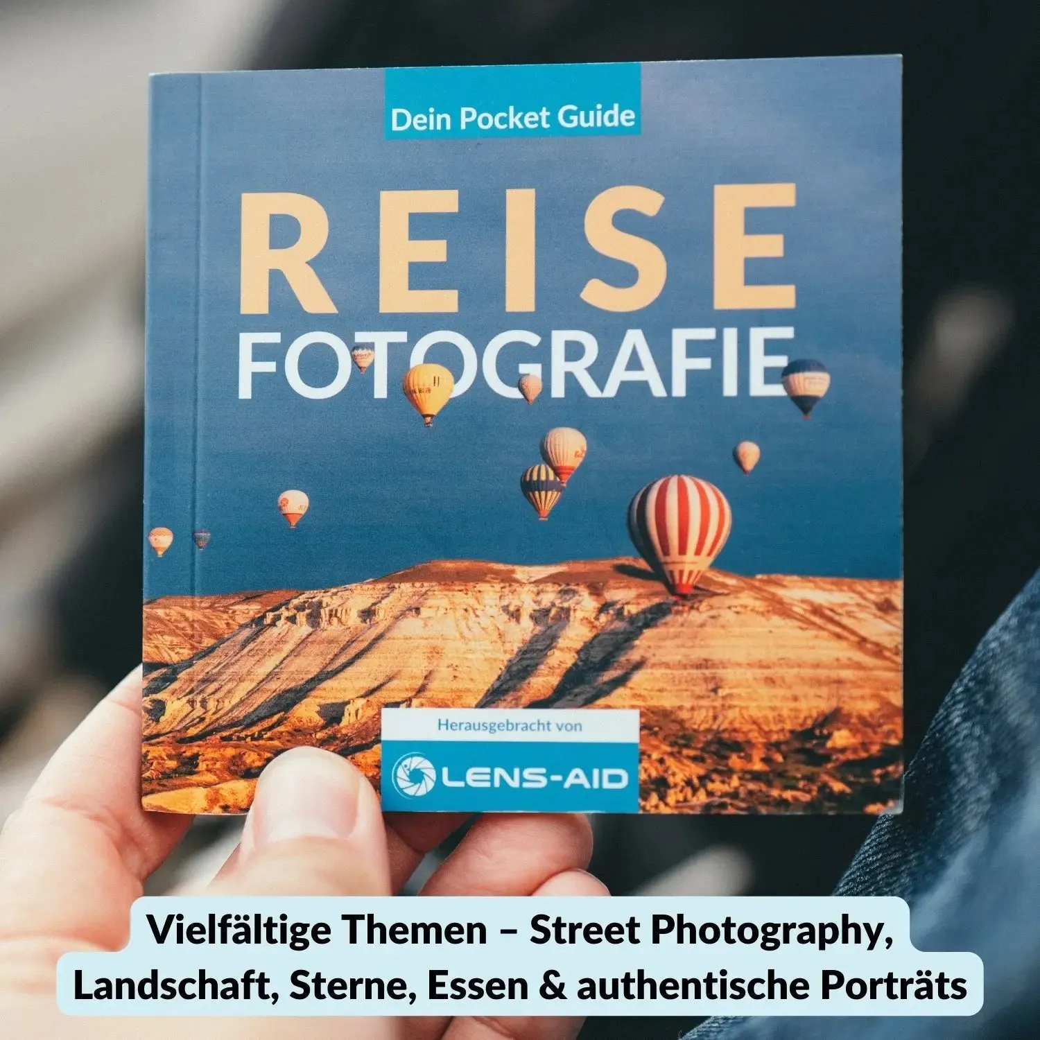 Lens-Aid Pocket Guide Travel Photography guida tascabile cartacea