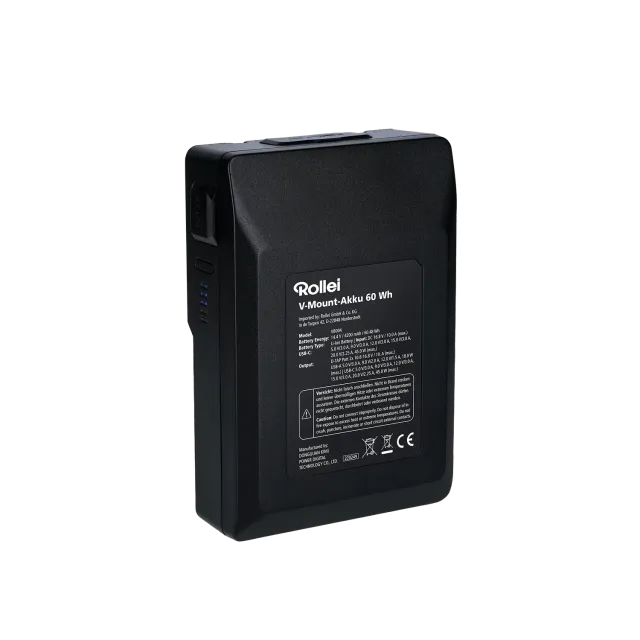 Rollei Batteria V-Mount 60Wh con USB-C D-Tap