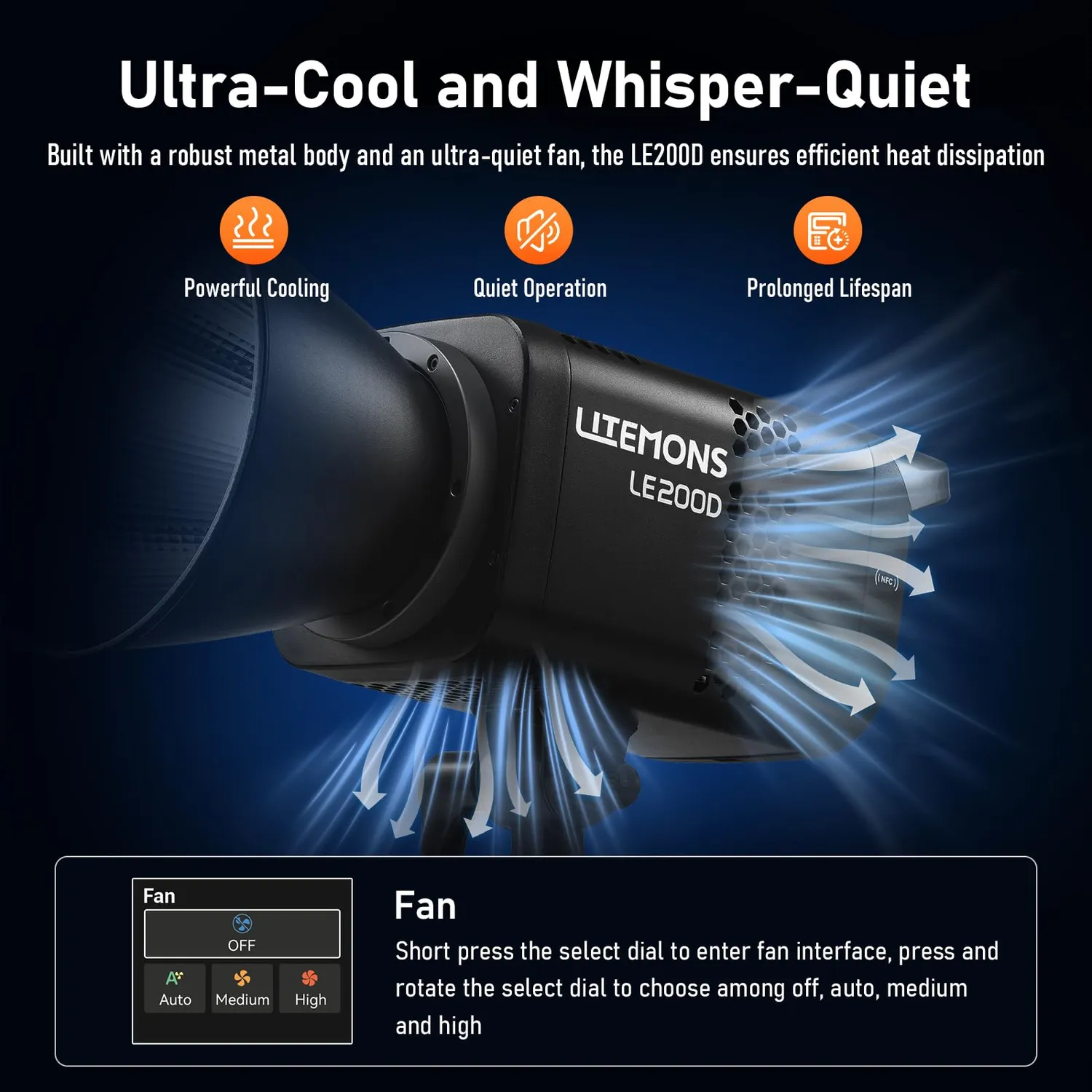 Godox Litemons LE200D luce video LED 2-pack Bowens nero