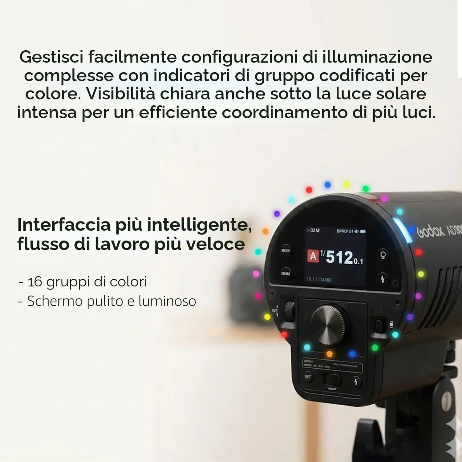 Godox AD300Pro II flash da esterni 300Ws HSS