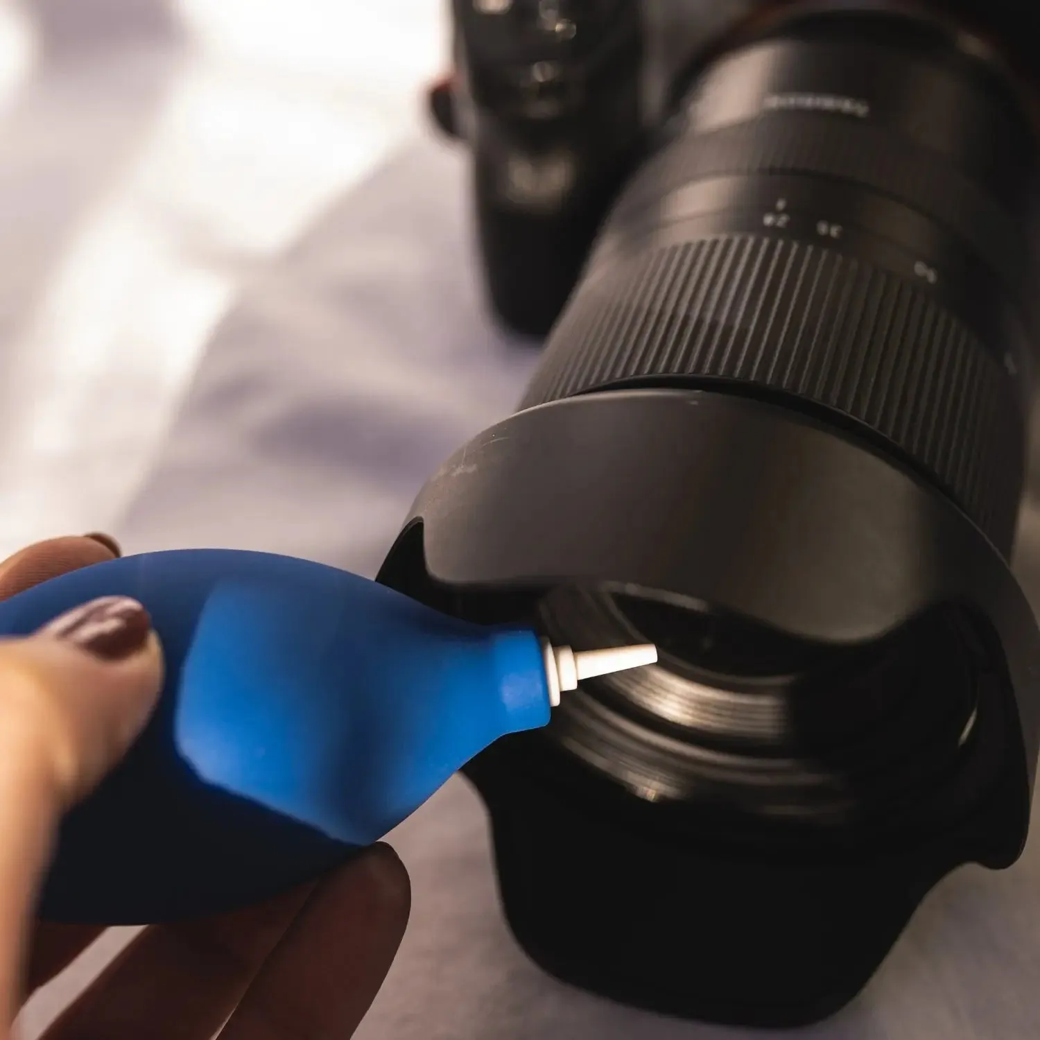 LENS-AID soffietto aria 9,7 cm per fotocamere e lenti