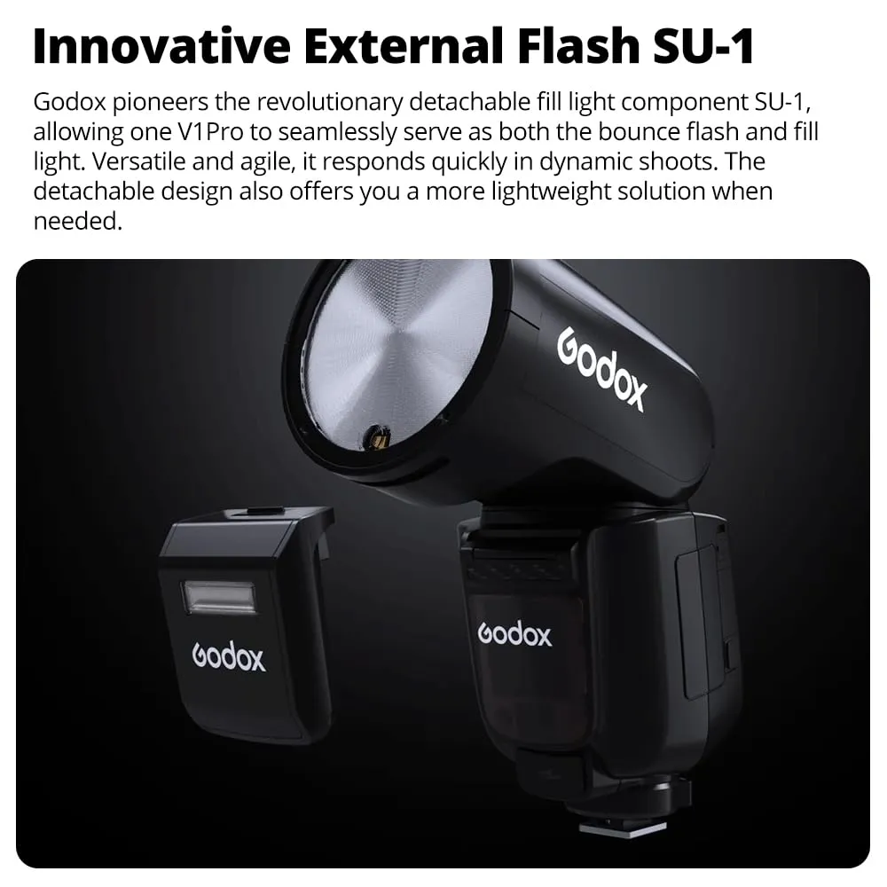 Godox V1Pro F Flash testa tonda Fujifilm con SU-1