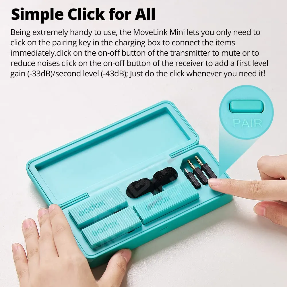 Godox MoveLink Mini LT Kit 2 microfono wireless bianco Lightning