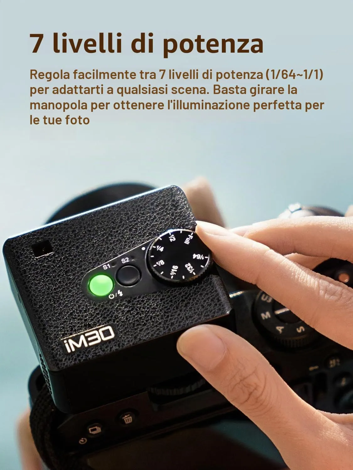 Godox iM30 mini flash manuale GN15 78g