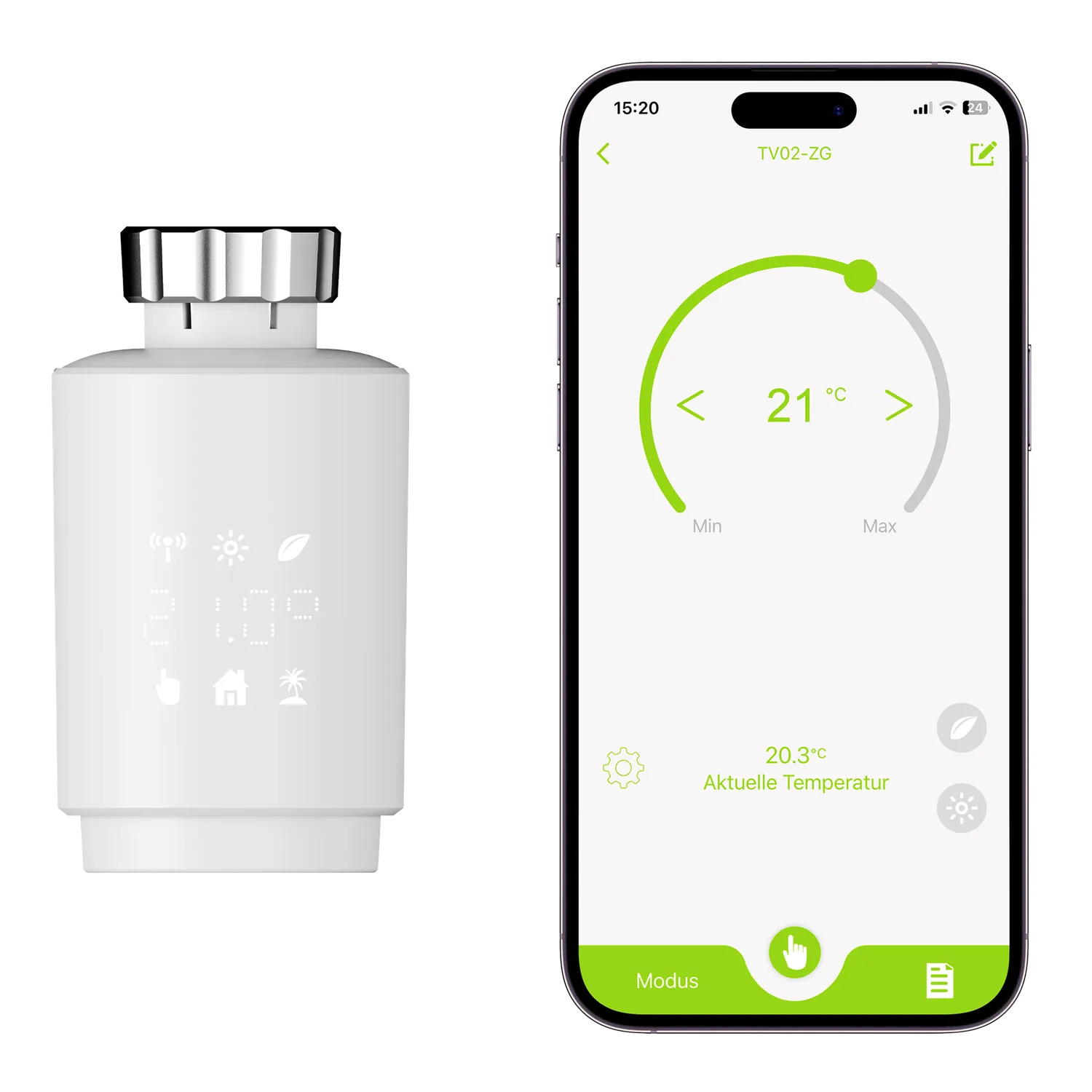 Rollei Smart Thermostat termostato bundle 3 pezzi Zigbee
