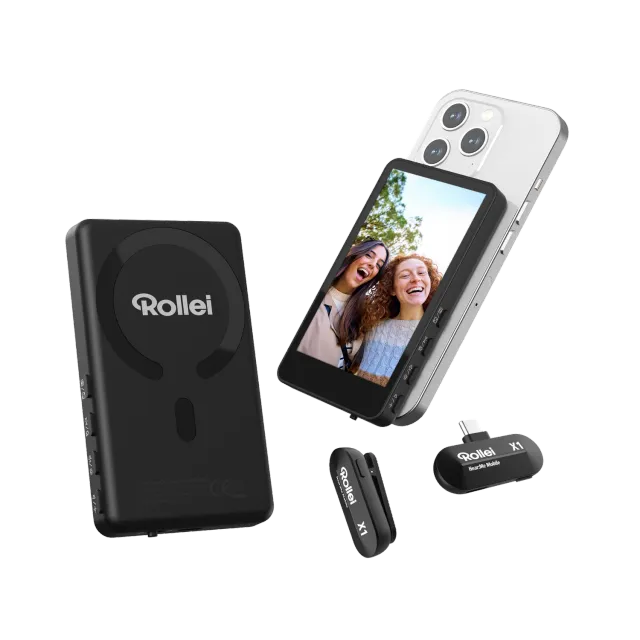 Rollei Easy Creator monitor selfie + microfono nero