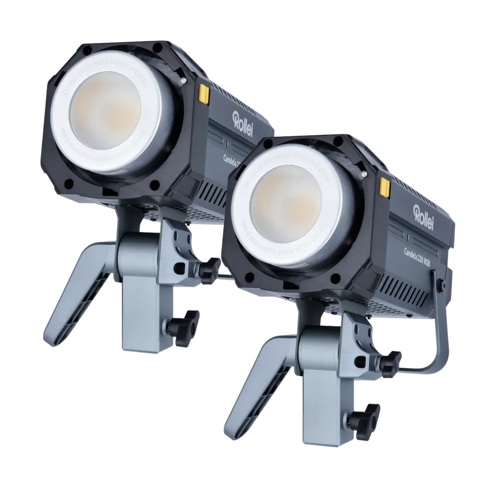 Rollei Candela 220 RGB luce continua 2 pezzi 220W RGB