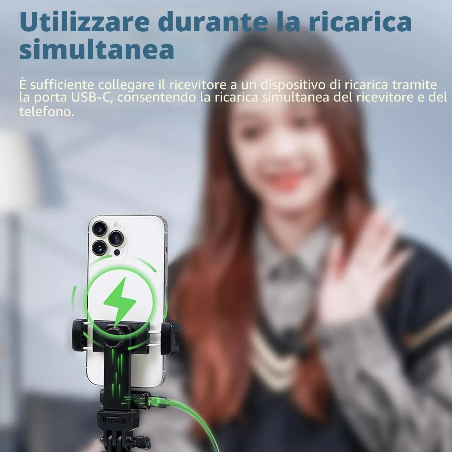 Godox WES1 KIT2 Microfono Lavalier Wireless iPhone MFi 2 TX