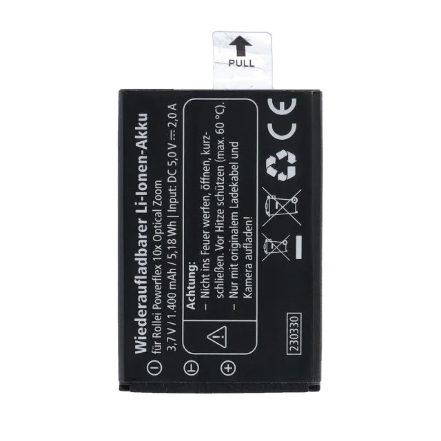 Rollei batteria ricambio fotocamera digitale alta capacità