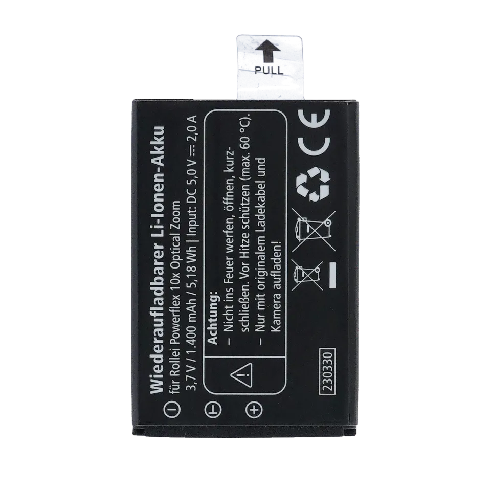 Rollei batteria ricambio fotocamera digitale alta capacità
