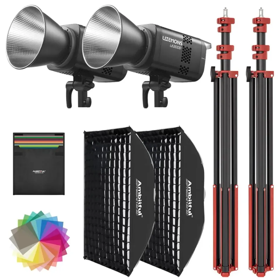 Godox Knowled LE200D luce video LED kit 220W 5600K