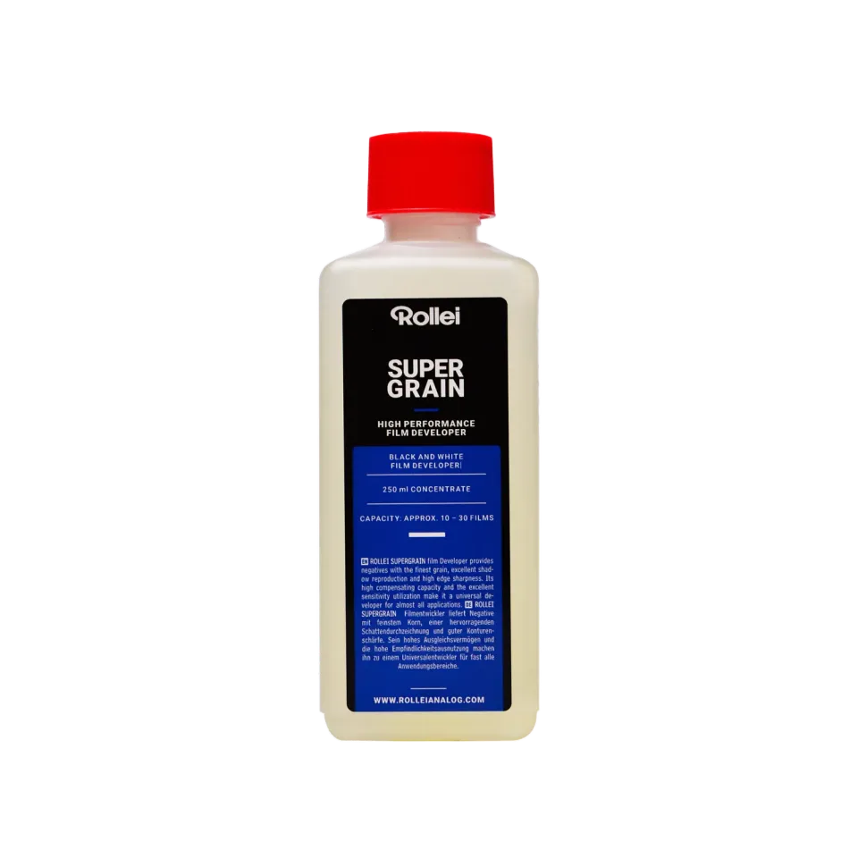 Rollei Supergrain sviluppo pellicole bianco nero grana fine